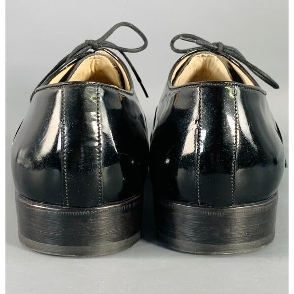CHURCH'S Size 11.5 Black Patent Leather Oxford Lace-Up Shoes - Picture 3 of 10